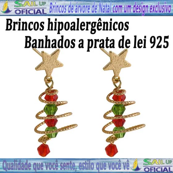 Brincos De Zircônia Banhado A Prata 925 Com Bolsa Brinco De Árvore De Natal Com Um Design Exclusivo