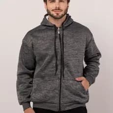 Jaqueta Moletom Masculina Com Capuz E Zíper Casaco De Frio