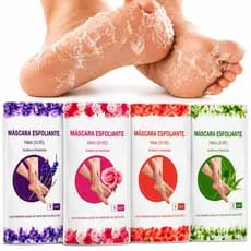 Meias Esfoliantes Para Pés Máscara Para Remover Pele Morta Nutritivo e Hidratante Poderosa