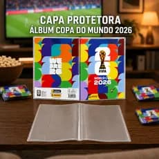 Capa Plástica Protetora do Álbum Copa 2026