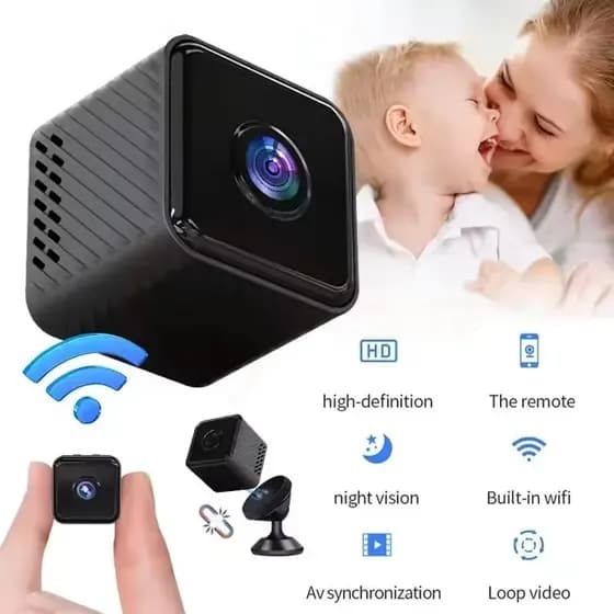 X2 Mini Câmera De Segurança Em Casa Inteligente Sem Fio Controle Remoto Sensor Detecção Humana HD 1080P Câmeras Vigilânc