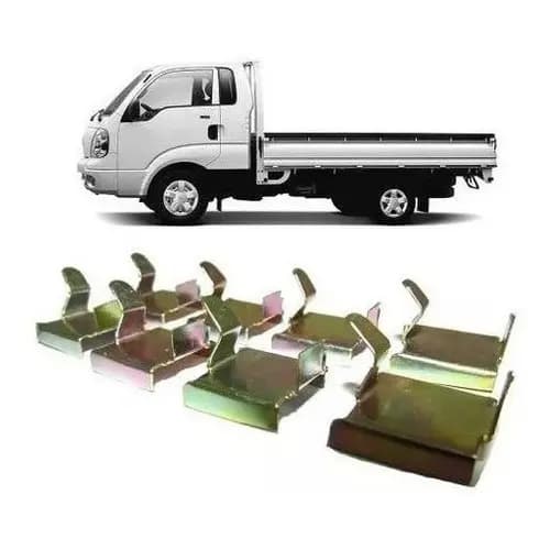 Kit Mola Antiruido Pastilha Freio Kia Bongo K2500 Aço Inox