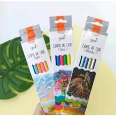 Lápis de Cor BRW Soul 6 Cores Pastel Neon ou Metálico