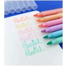 Canetinha Hidrográfica com 6 cores Pastel com Glitter