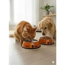 Comedouro Pet Inox 22cm Tigela para Cachorro e Gato