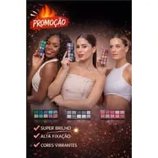 Paleta de Sombras Maquiagem 10 Cores Alta Pigmentação Rohkea