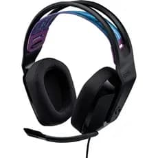 Auscultadores para jogos Logicool G Gaming Headset G335 Gaming Headset G335BK Leves 222 g 3,5 mm com fio Áudio espacial
