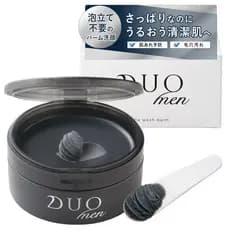 【Direto do Japão】DUO MEN O Wash Balm 90g Preto Para homens Limpeza de poros e remoção de maquiagemAproveite enquanto po