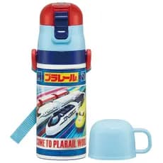 【Direto do Japão】Skater Lancheira Infantil Garrafa de Aço Inoxidável Plarail 25Aproveite enquanto pode!