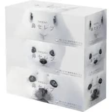 Tecido nasal de luxo Nepia 400 folhas (200 pares) × 3 caixas