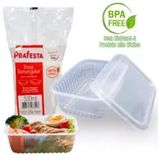24/10un Pote Marmita Descartável 250/350/500/750/1000ml Fitness Freezer Microondas dieta PRAFESTA