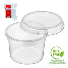 Pote Redondo 145ml Freezer E Microondas Kits C/ 24, 48, 72, 96 & 120 Unidades Para Bolos - Prafesta
