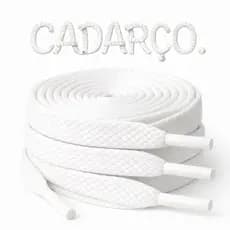 Cadarço 120cm Chato Achatado Poliester Resistente 8mm Casual para tenis premium - ENVIO NO MESMO DIA