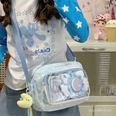 Bolsa Ita Bag de estilo japonês, em cores vibrantes, para garotas do ensino médio com bom gosto, adequada para passeios