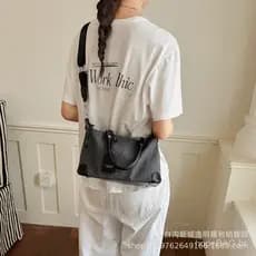 Bolsa de Ombro Transversal Feminina de Luxo para o Dia a Dia, Nova Coleção de Verão 2026, Estilo Japonês e Coreano