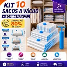 Kit 10 Sacos A Vácuo 50x60 60x80 70x110 Edredons Cobre Leitos Travesseiro Mais Espaço Guarda Roupas