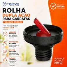 Rolha Dupla Ação Termolar Rosca Bico Para Garrafas Térmica Lumina Chimarrita