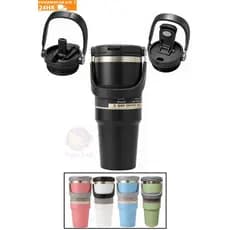 Copo Térmico 900ml com Canudo com Alça e 2 Bicos
