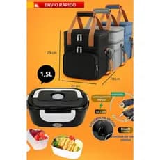 Marmita Elétrica Bivolt com 2 Cabos Carro e Tomada + Bolsa Térmica - 110V/220V e 12V/24V