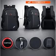 Mochila Reforçada Faculdade Impermeável Resistente Grande Trabalho Escolar