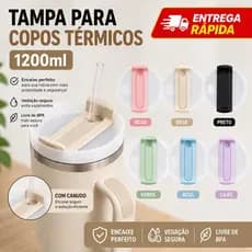 Tampa de canudo para copo de 1200ml, tampa de substituição à prova de vazamento, tampa para garrafa de água