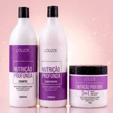 Kit Nutrição Profunda Shampoo e Condicionador + Máscara/Para Cabelos Ressecados