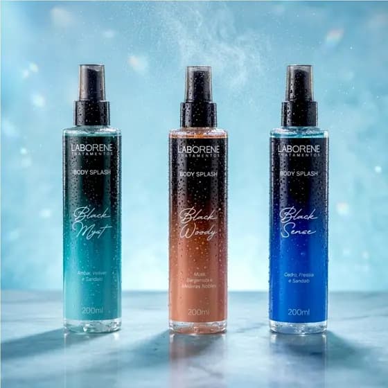 Body Splash Perfume Masculino 200ml Frescor Mistério e Amadeirado Duradouro
