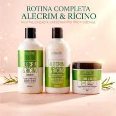 Kit Shampoo + Condicionador + Máscara 500ml/Antiqueda e Definição de Cachos