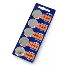 Bateria Murata CR2032 3V - Cartela com 5 Unidades para Relógios