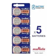 Baterias Murata Sony Cr2016 - 05 Unidades - 01 Cartela - Original