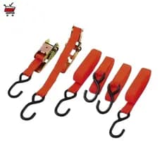 Jogo 4 Cintas Para Carga Com Catraca ACI-425 4,5M x 25mm Suporta 120kg Amarração Transporte Seguro