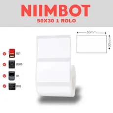 Etiqueta Adesiva 50x30 Niimbot B21 B1 230 Etiquetas p/ Rolo