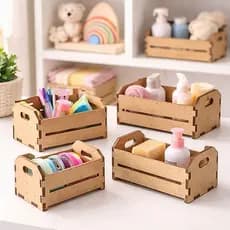 KIT 10-30 Mini Caixotes MDF Cru Decoração | Lembrancinhas, Festas, Artesanato e Centros de MesaVEN2