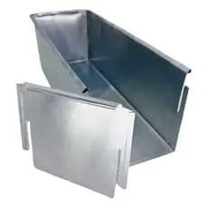 Forma Slice Frente Removível 30x10x10cm Cake Fatia Bolo de Feira Retangular