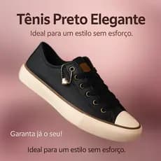 Tênis Feminino Retrô com Pingente Estiloso e Confortável