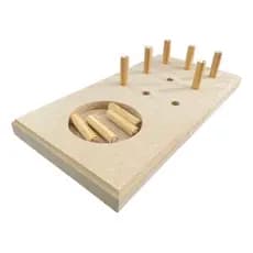 Jogo Nove Pinos - Nine Hole Teste Em Madeira Mdf Decor