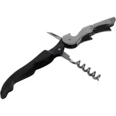 Saca-Rolhas de Inox Wolff 2 Estágios 13cm x 2cm - Preto