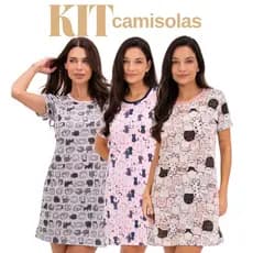 Kit Camisolas Femininas Sortidas Verão Leves Macias Confortáveis Imperdível P ao GG