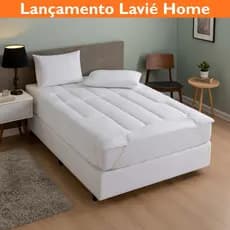 Pillow Top Casal Queen King 600g/m² 400 Fios Protetor de Colchão Pilow Pillowtop Macio Luxo
