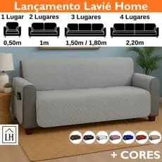 Protetor de Sofá 1 2 3 4 Lugares Retrátil Capa Protetora Matelada Porta Objetos para Proteger