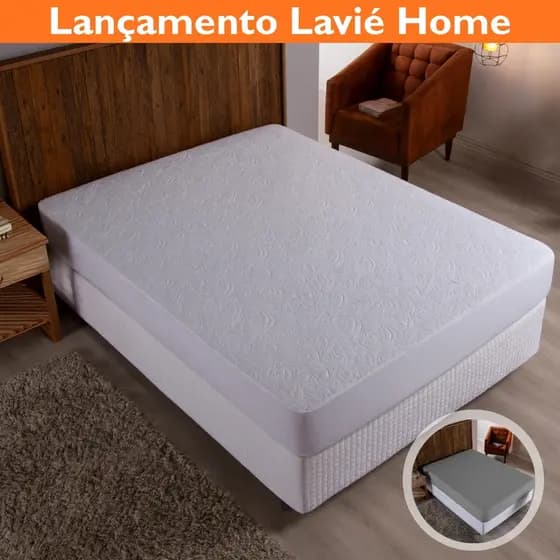 Capa Impermeável Queen Size Com Elástico Protetor De Colchão Matelado Floral