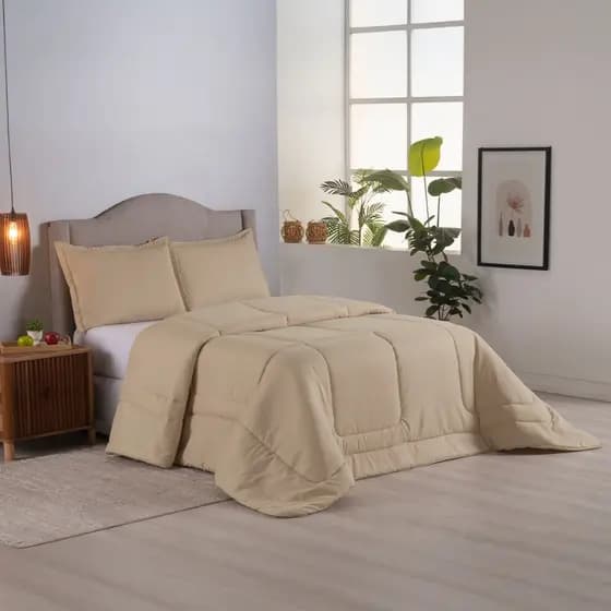 Edredom Casal Queen King Grosso Quentinho para Cama Confortável Toque Macio de Micropercal 200 Fios