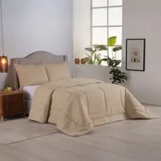Edredom Casal Queen King Grosso Quentinho para Cama Confortável Toque Macio de Micropercal 200 Fios