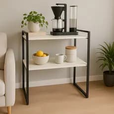 Aparador Cantinho do Café Buffet  Estilo Industrial Ferro e MDF – Multiuso Elegante