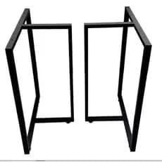 Pé de Mesa Estilo Industrial Moderna Modelo T 75 x 60 - 2Peças