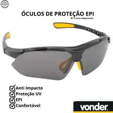 📈 Óculos Boxer de Proteção Anti Impacto EPI Segurança Trabalho Moto Ciclismo Vonder