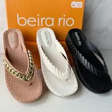 Sandalia Tamanco Nuvem Feminino Beira Rio Chinelo de Dedo Leve Confortavel
