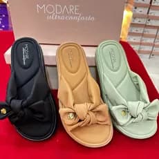 Chinelo Tamanco Modare de laço sandalia feminina Ultraconforto Pantufa Ortopedico Anatomico original