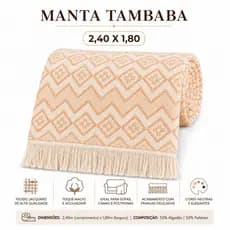 Manta Para Sofá Gigante Luxo Grande 2,40X1,80m Premium De Algodão Capa Decorativa Protetora ATACADÃO