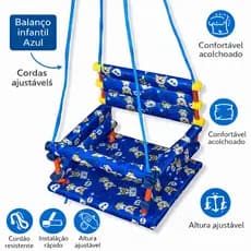 Cadeirinha Infantil de Balanço em Madeira Reforçada | Até 35kg | 1 a 10 Anos | Direto da Fábrica